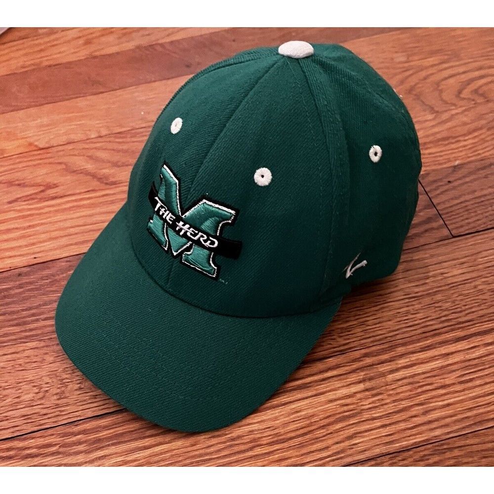 Marshall University Youth Stretch Baseball Cap Zephyr Z Fit The Thundering Herd